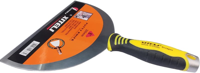 ESreake Putty Scraper 8" Stainless Steel Putty Knives with Plastic Ergonomic Handle for Taping Paint Wall Floor Tile, Metal Spackle Tools Knife,Remover for Wood, Wallpaper Scraper (8") - Image 2